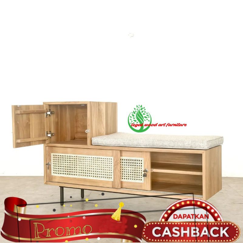 Perlengkapan Rumah/Furniture/Rak sepatu/Rak sepatu jati klasik/Rak sepatu jati jepara