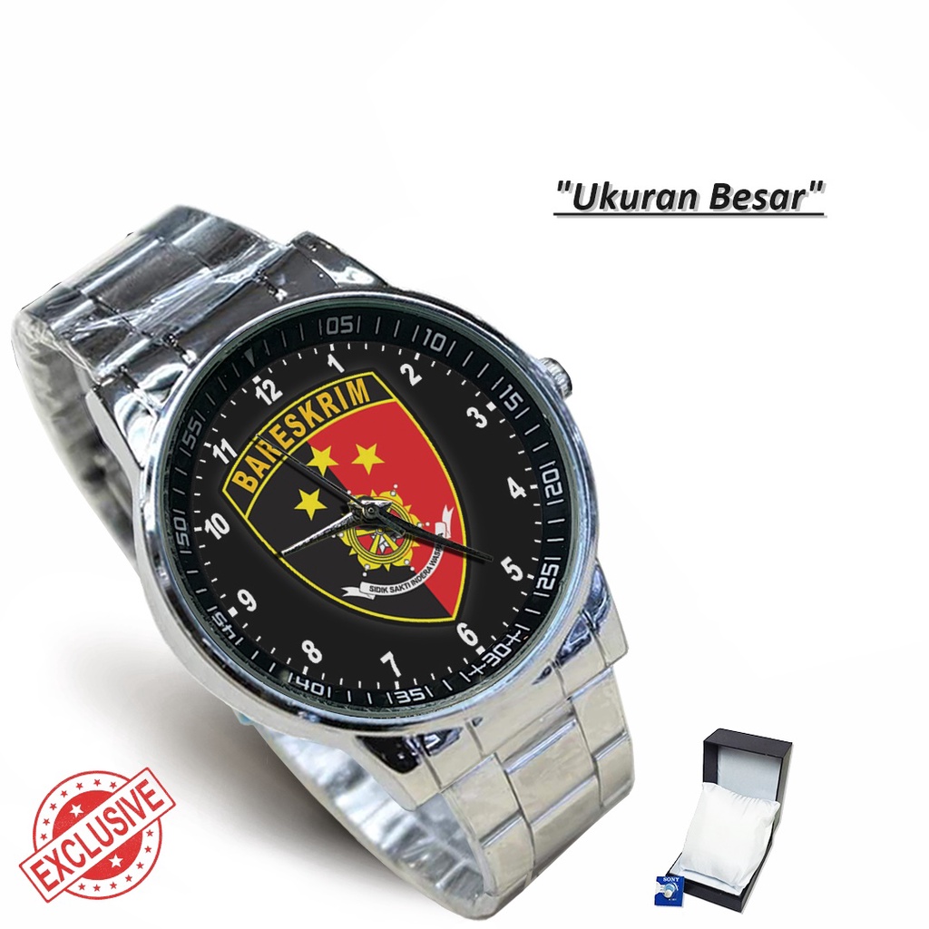 Jam Tangan Rantai Couple POLRI BARESKRIM (Limited Edition)