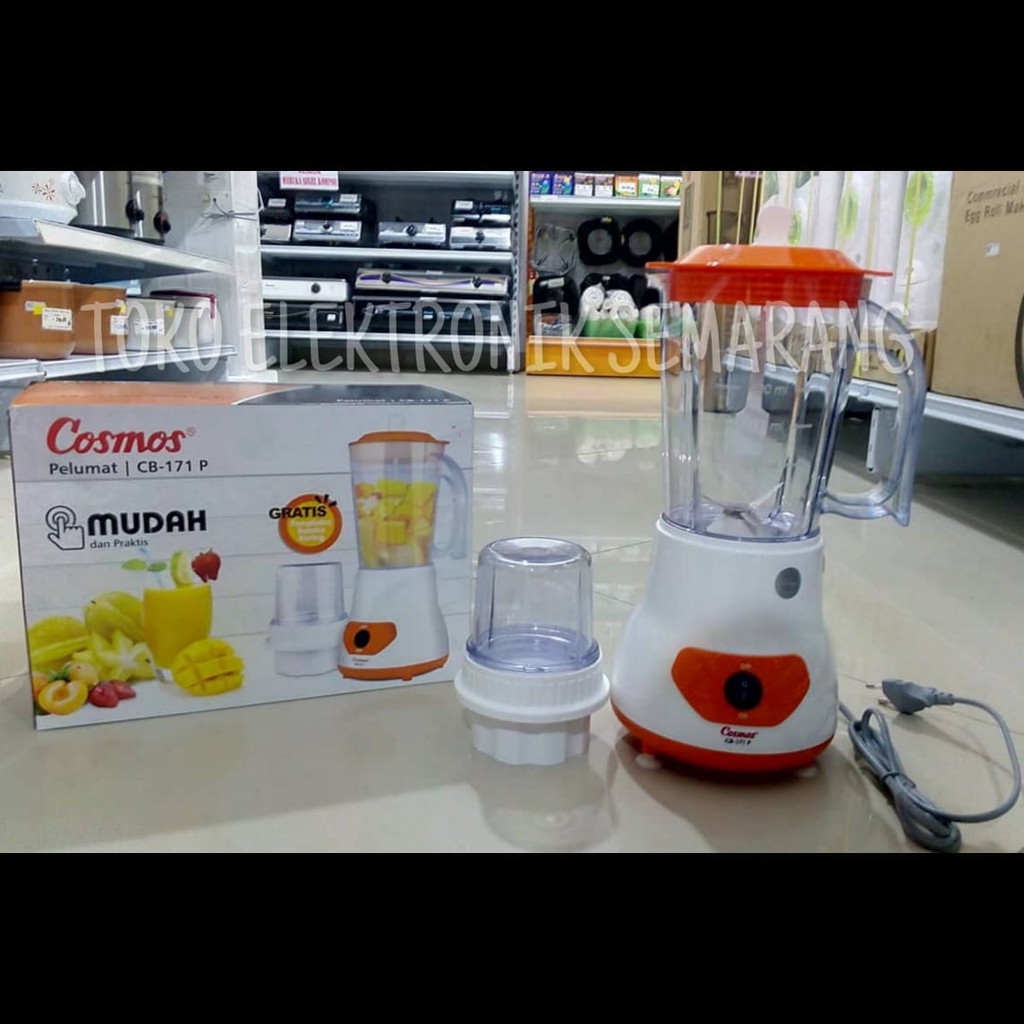 BLENDER COSMOS CB 171 dan 172 P PELUMAT ORIGINAL GARANSI RESMI BAHAN PLASTIK KAPASITAS 1 LT