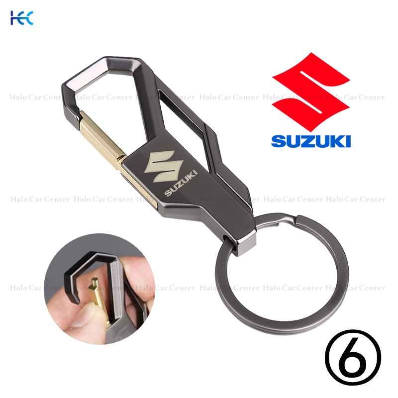 【Ready Stock】Alloy Metal Logo Motorcycle Keychain Car keychain SET for Suzuki