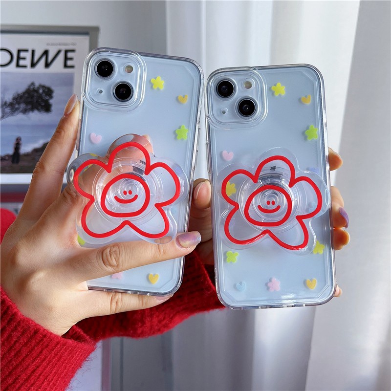 Popsocket Hp Bentuk Bunga 3d Bahan Silikon