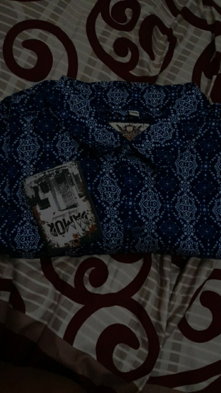 Gof Brla Damor (cressida) Batik Cowok Pakaian Pria Kemeja Batik Reguler Lengan Panjang