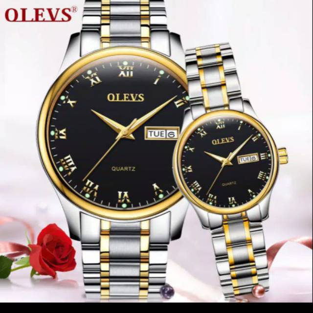 OLEVS Jam Tangan Couple Anti Air