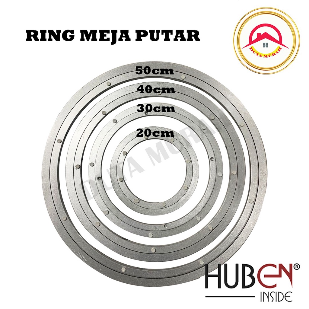 Ring Rotator Meja Makan Putar Aluminium HubeN 20CM..30CM..40CM..50CM
