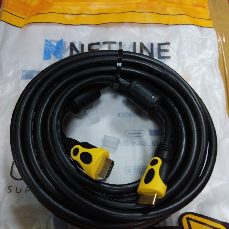 Kabel HDTV 10M Netline Gold Plated Cable HDTV 10 Meter 1080P versi 2.0