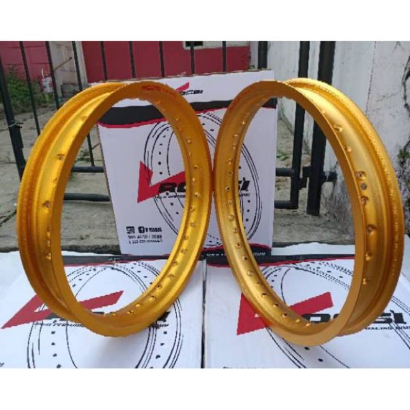 Velg Pelek Lingkaran V Rossi WM Ring 17 Set Depan Belakang 140&160 Warna Gold