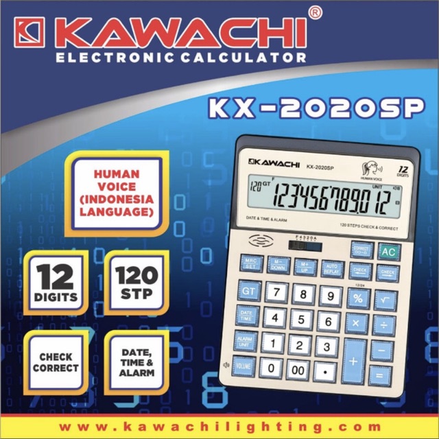 

Kalkulator Kawachi (besar) kx2020SP 12 digit