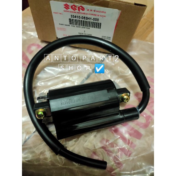 COIL ASSY IGNITION 33410-053H1-000 KOIL BUSI SUZUKI THUNDER 125 ASLI SGP ORIGINAL