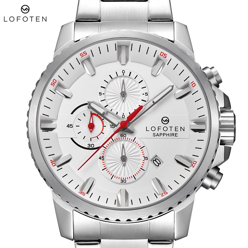 Jam tangan pria LOFOTEN F6503 Sport Casual Quartz Cronograph anti air Original garansi resmi 1 tahun