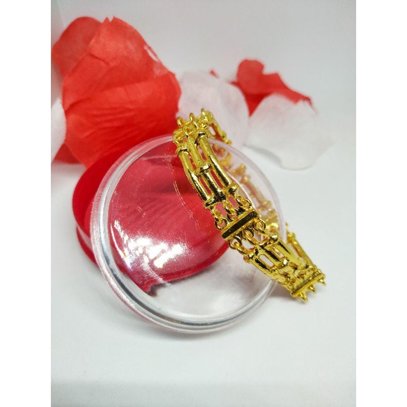 gelang bambu lapis kristal