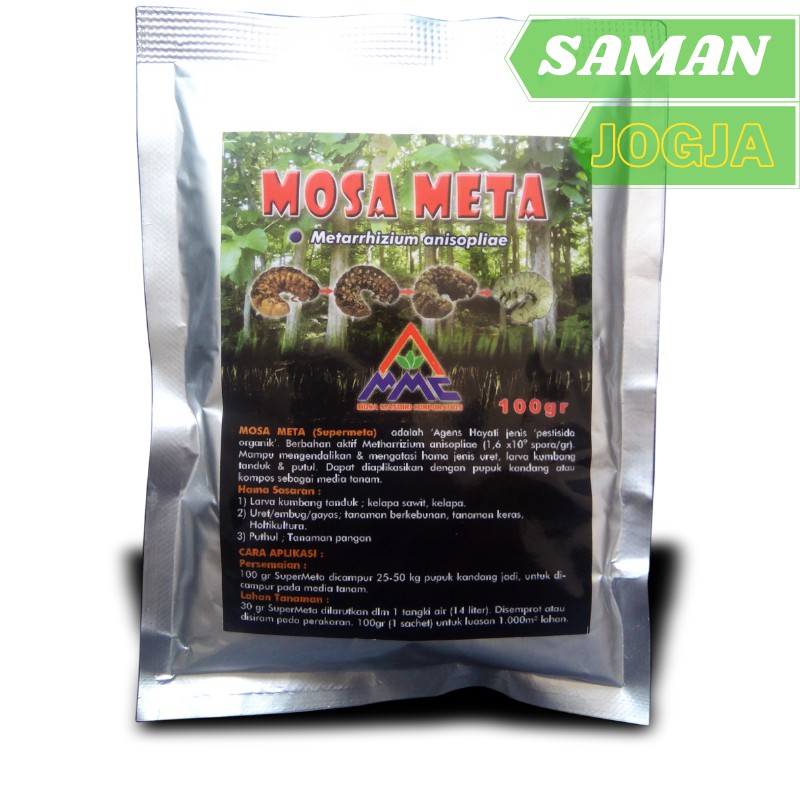 Mosa Meta 100Gram Obat Organik Untuk Membasmi Uret Rayap Larva Kumbang Tanduk Gayas Ganjas Bengkulu