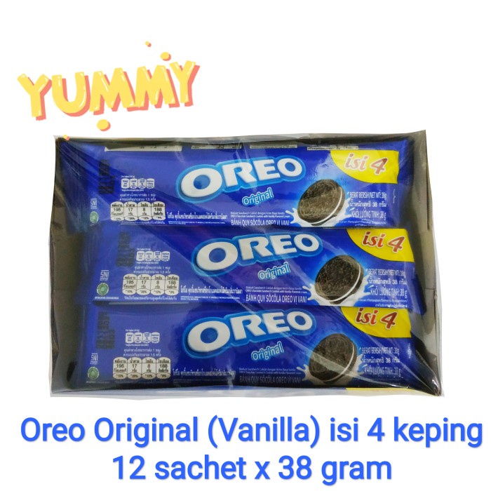 

Wafer-Biskuit- Oreo Biskuit Original 12 Bks X 4 Keping -Biskuit-Wafer.