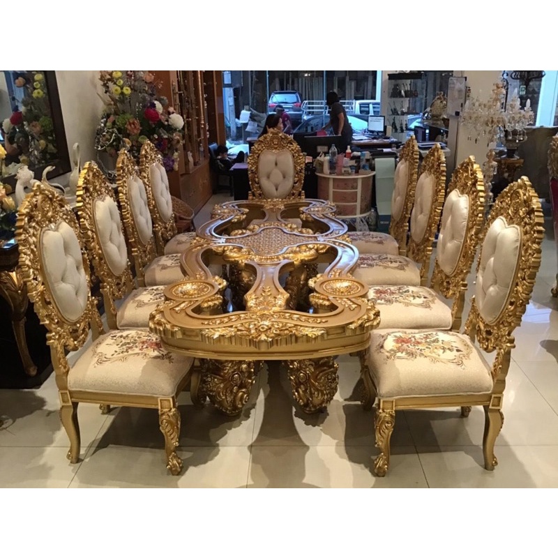 Kursi Makan Mewah set Meja Makan