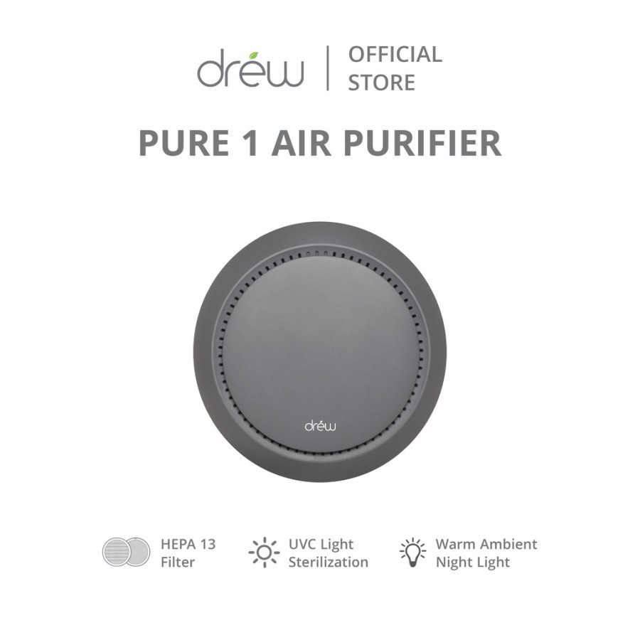Drew Air Purifier - Pure 1 Hitam / Putih