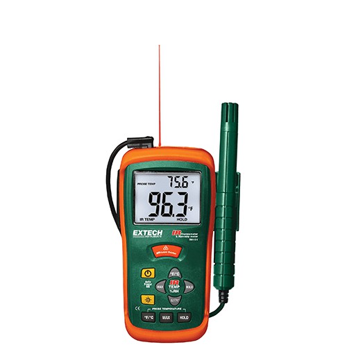 Extech RH101: Hygro-Thermometer + InfraRed Thermometer