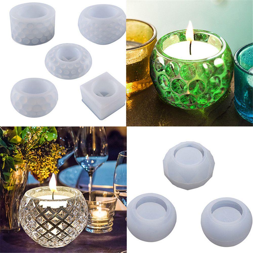 Wonder Crystal Resin Tray Cetakan Dekorasi Rumah DIY Casting Pot Bunga Cetakan Silikon Gelas Lilin Succulent Pot Bunga
