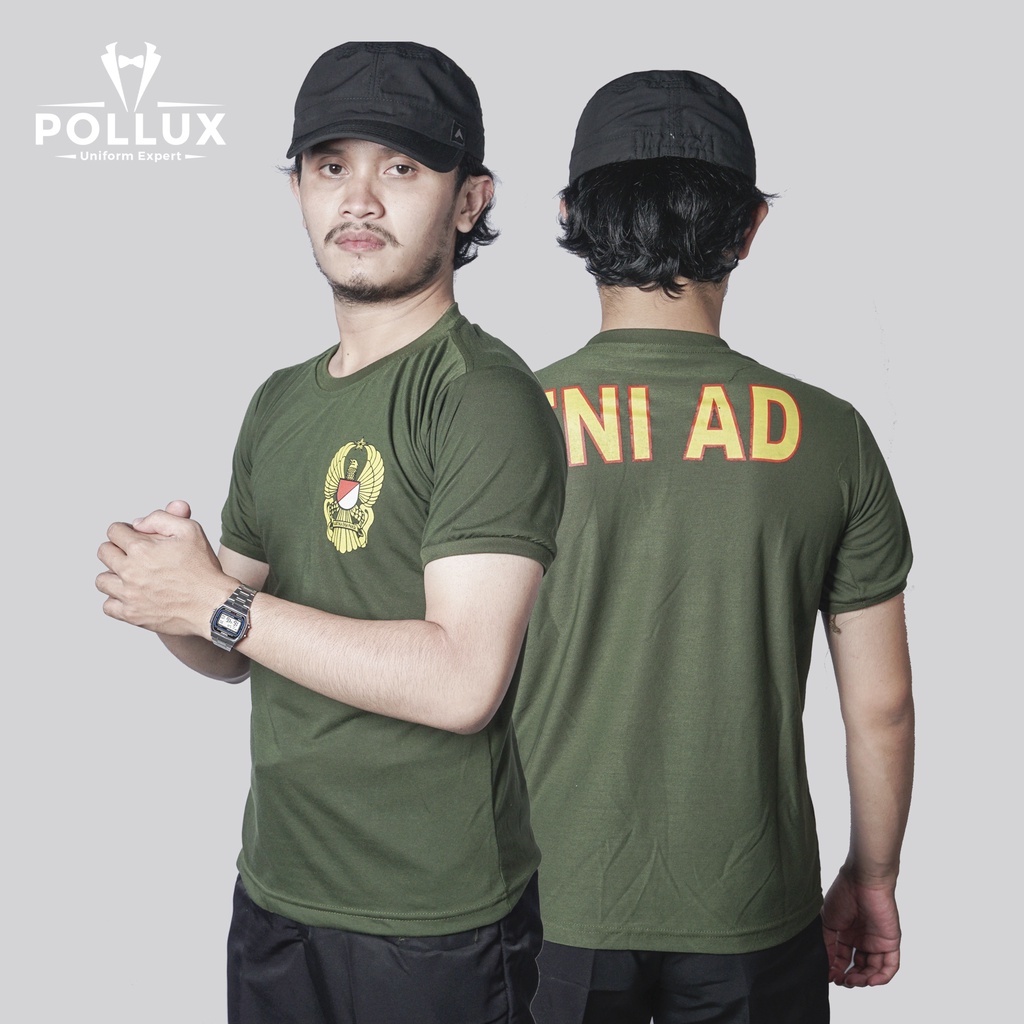 Kaos Dalam Dinas TNI / TNI AD model Slimfit Lengan Pendek