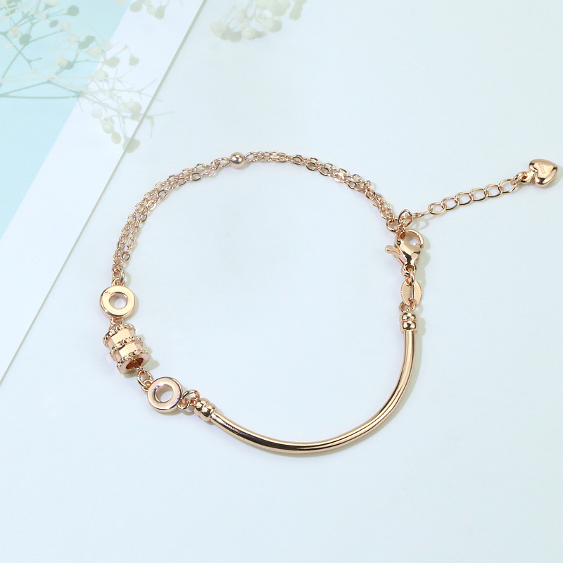 [Ready Stock]Bracelet Female Rose Gold Personality