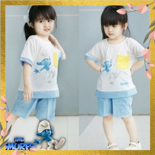 Setelan Baju Anak Perempuan Usia 3 4 5 Tahun/Baju Anak Casual Murah Cod