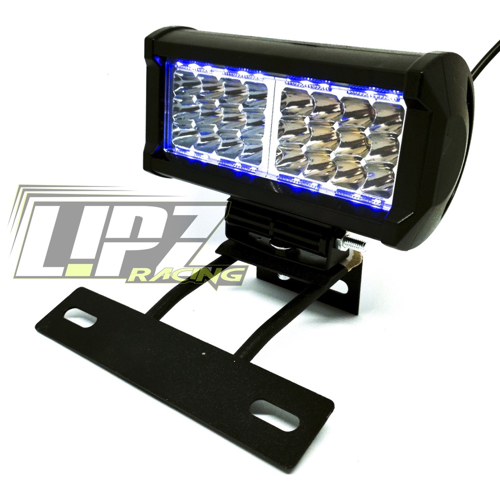 (PAKET) LAMPU SOROT TEMBAK LED 24MATA+BREKET RX-K 8-80VOLT/ 12DCV BAHAN PLASTIK WATERPROOF UNIVERSAL