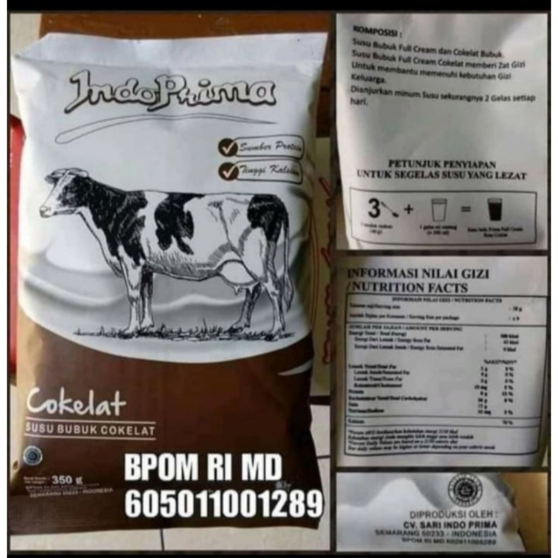 

Susu Indoprima Penggemuk Rasa Coklat 350 gr