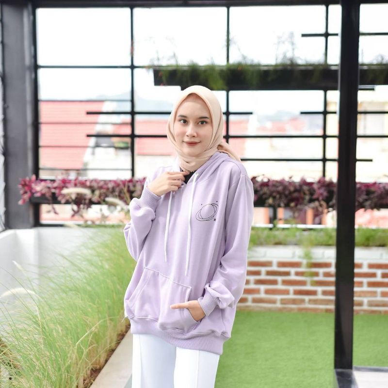 URANUS HOODIE FLEECE WANITA PRIA TERMURAH TERLARIS'