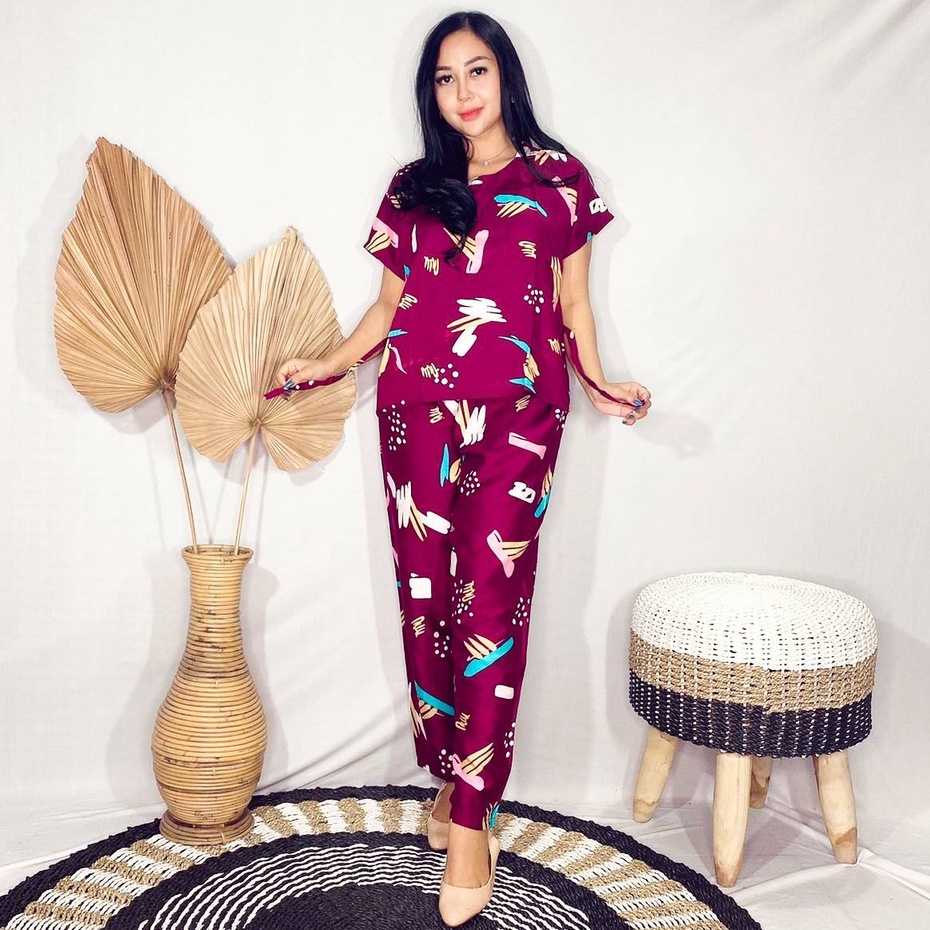 Babydoll Bali/Daster Bali-SET WORTEL MARON
