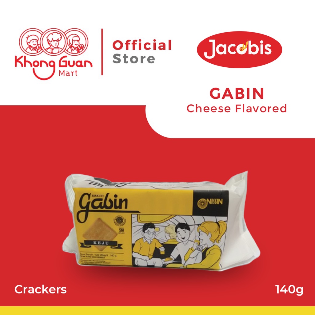 

NISSIN Gabin Biscuit Keju Pack 140 Gram