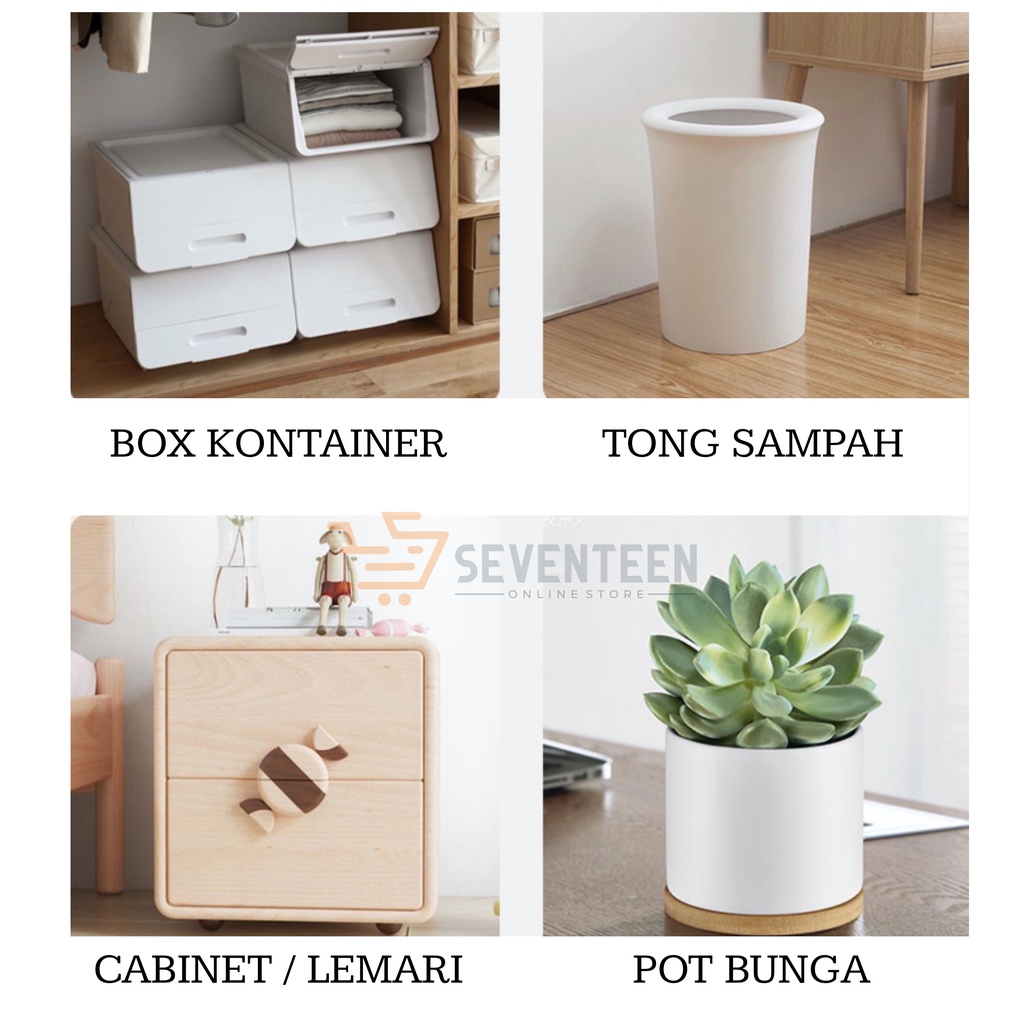 SEVENTEEN RODA TEMPEL UNIVERSAL RODA STORAGE BOX KECIL 360 DERAJAT PUTAR RODA TROLI MINI RODA KASTOR TEMPEL RODA BALL