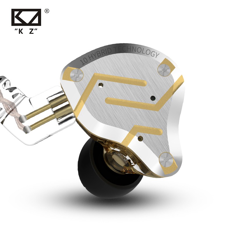 KZ ZS10 Pro Earphone Metal 4ba + 1dd Hybrid HiFi Bass ZS10pro Earbuds