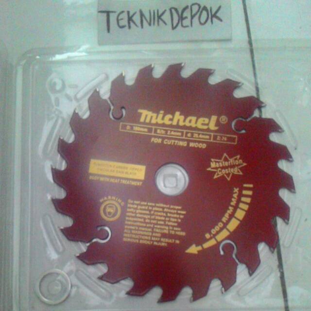 Saw blade 7 x 24 T mata pisau kayu circular saw michael DSIKON7