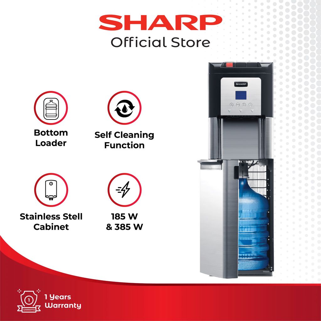 Sharp Dispenser Bottom Loading SWD-78EHL-SL (Dispenser Bottom Loading) Dispenser - Silver