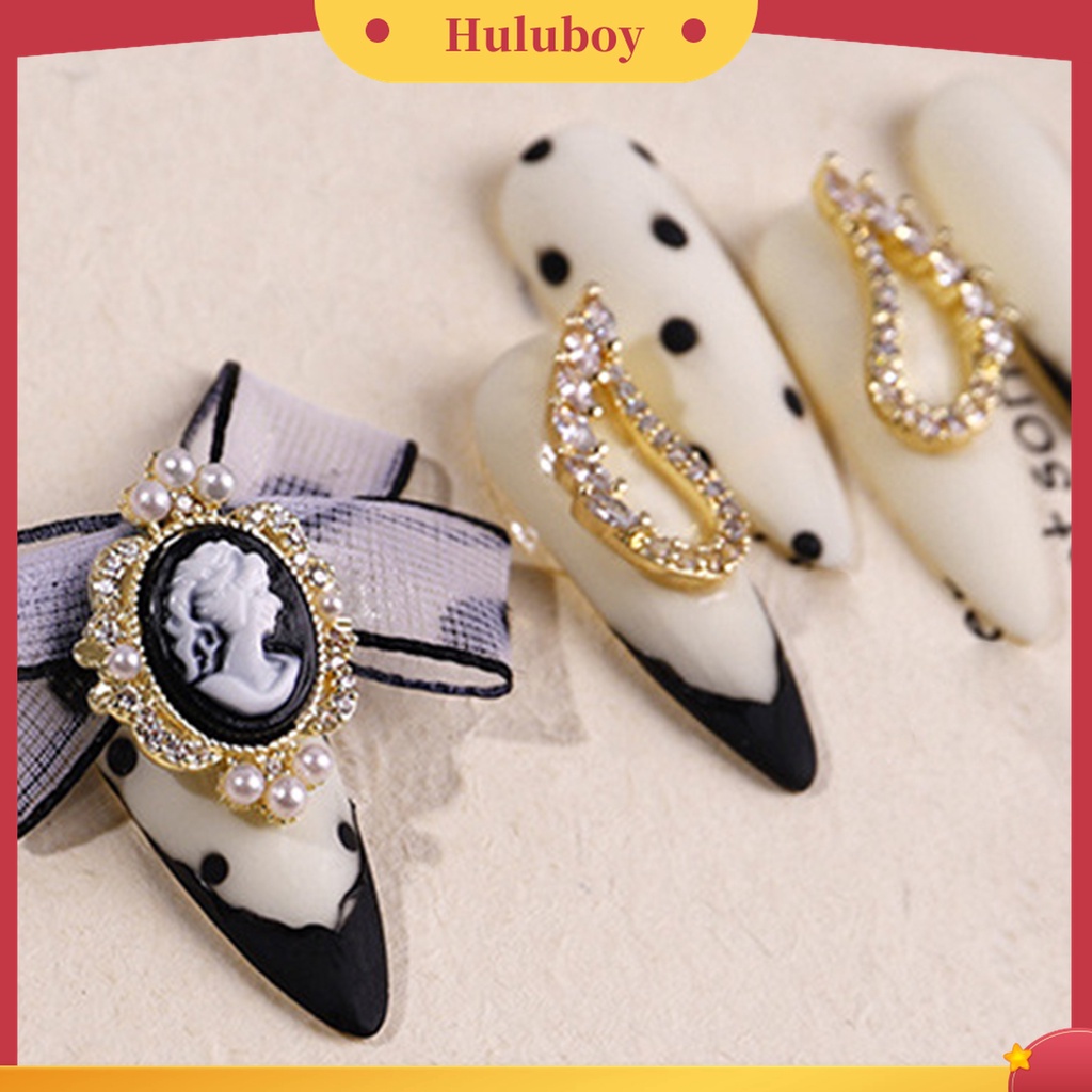 Huluboy Huluboy♡ Dekorasi Nail Art 3D Bentuk Pita Tahan Lama Untuk Wanita