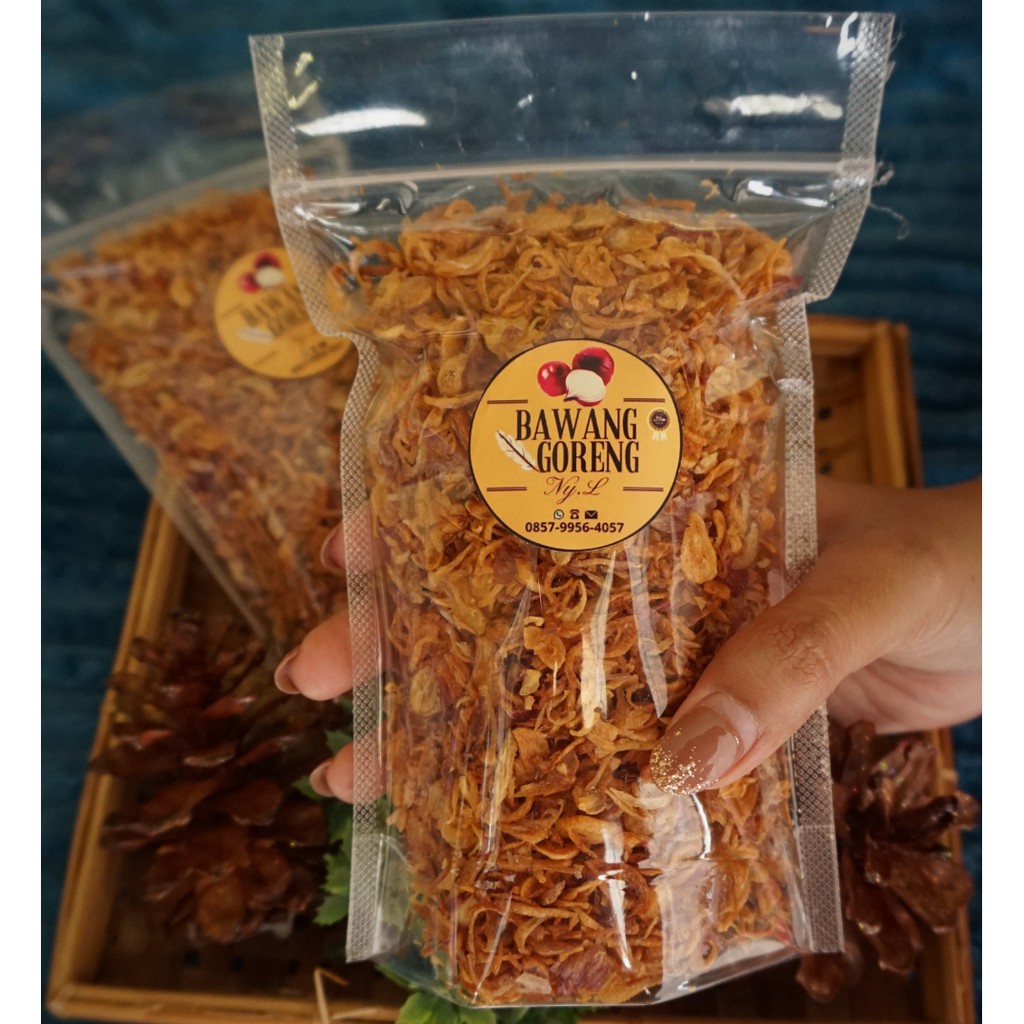

BAWANG GORENG MURNI TANPA CAMPURAN TEPUNG [PREMIUM] - POUCH BESAR