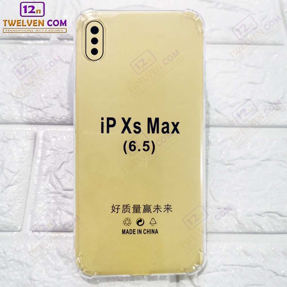 Case Anti Shock Anti Crack Softcase iPhone XS MAX - Free Tempered Glass