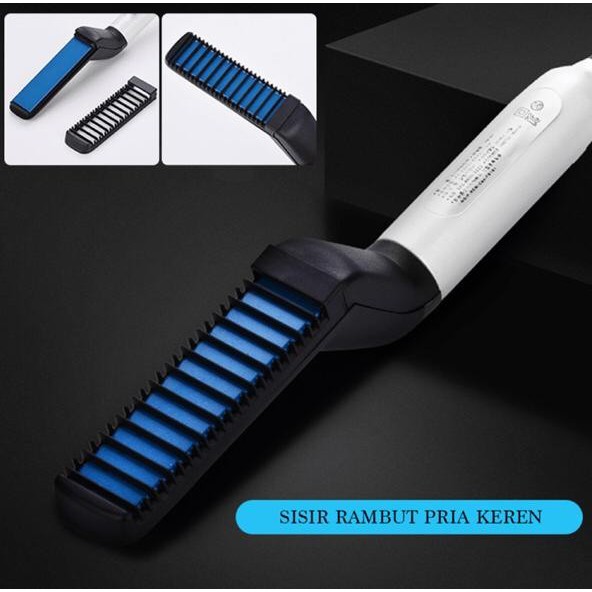 Sisir Pria | sisir rambut elektrik untuk meluruskan &amp; menyisir