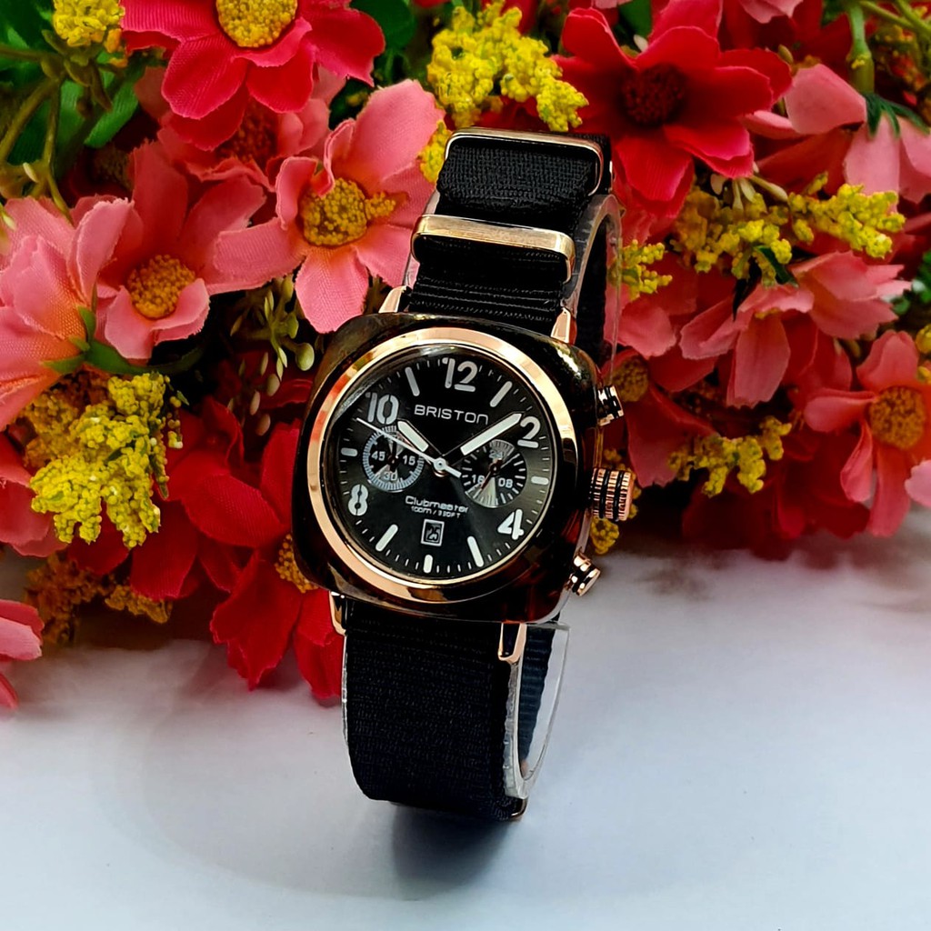 JAM TANGAN WANITA BRISTON TALI KANVAS BEST SELLER