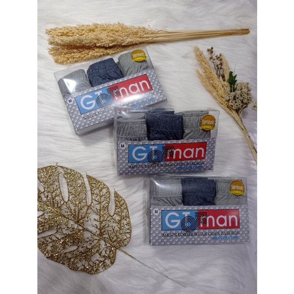 CELANA DALAM PRIA MURAH KOTAK 3 IN 1 BAHAN ADEM