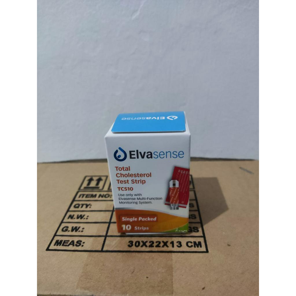 Strip Alat Cek Kolesterol Elvasense 3in1 / Strip Cholesterol Chol