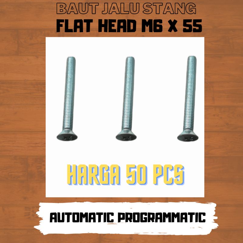 Baut Jalu Stang PCX Universal Flat Head Machine Screw