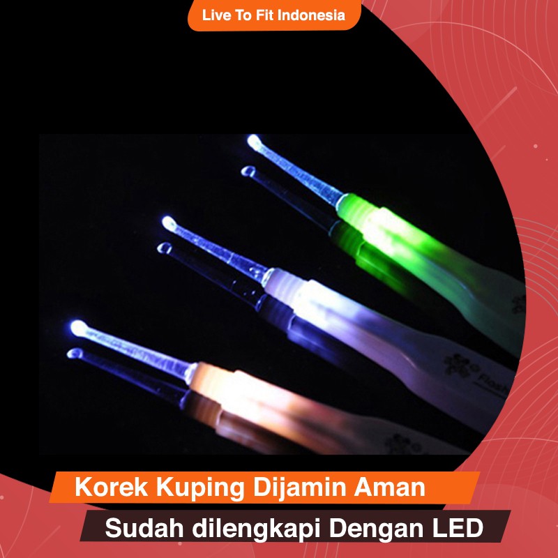 Alat Pembersih Korek Telinga Kuping Bayi Anak Earpick LED