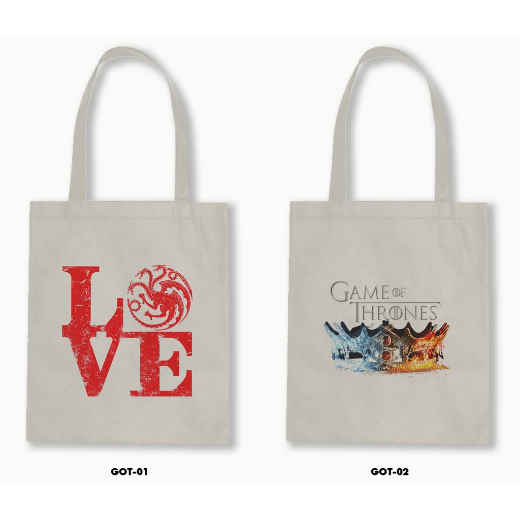 TOTE BAG BLACU- GAME OF THRONES