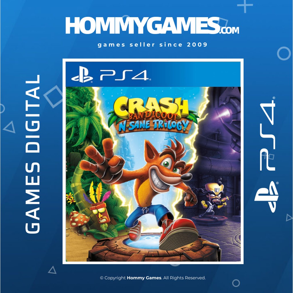 Crash Bandicoot N Sane Trilogy PS4 &amp; PS5 Digital Games