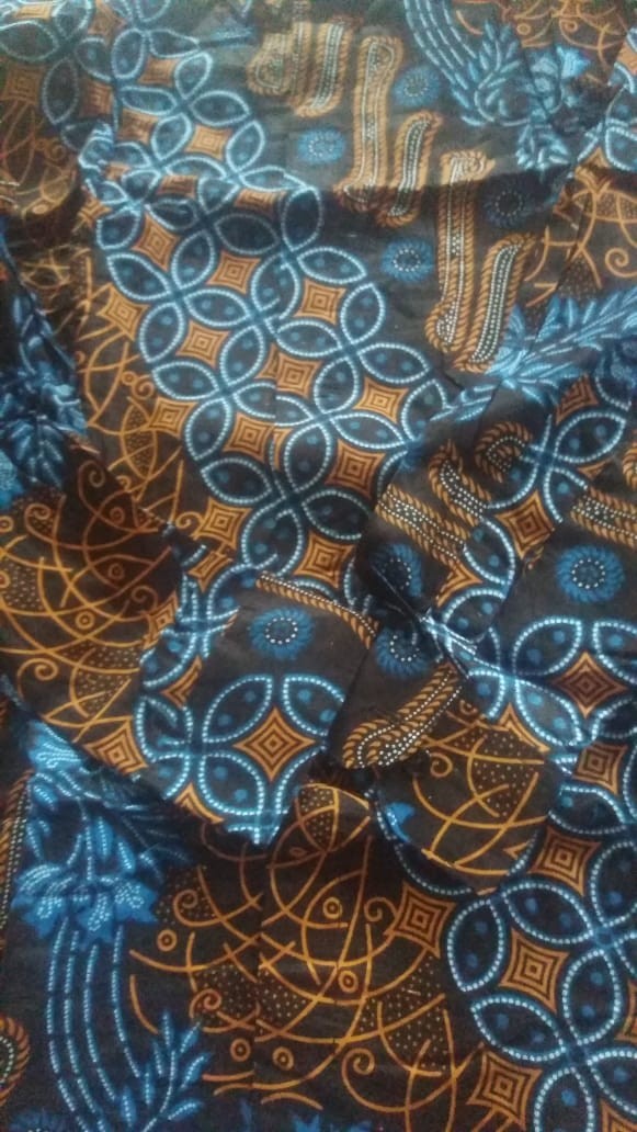 Bswart Batik Hrb026 Kenongo Hem Pendek Padi Pekalongan M L Xl Batik Pria Murah Modern Grosir