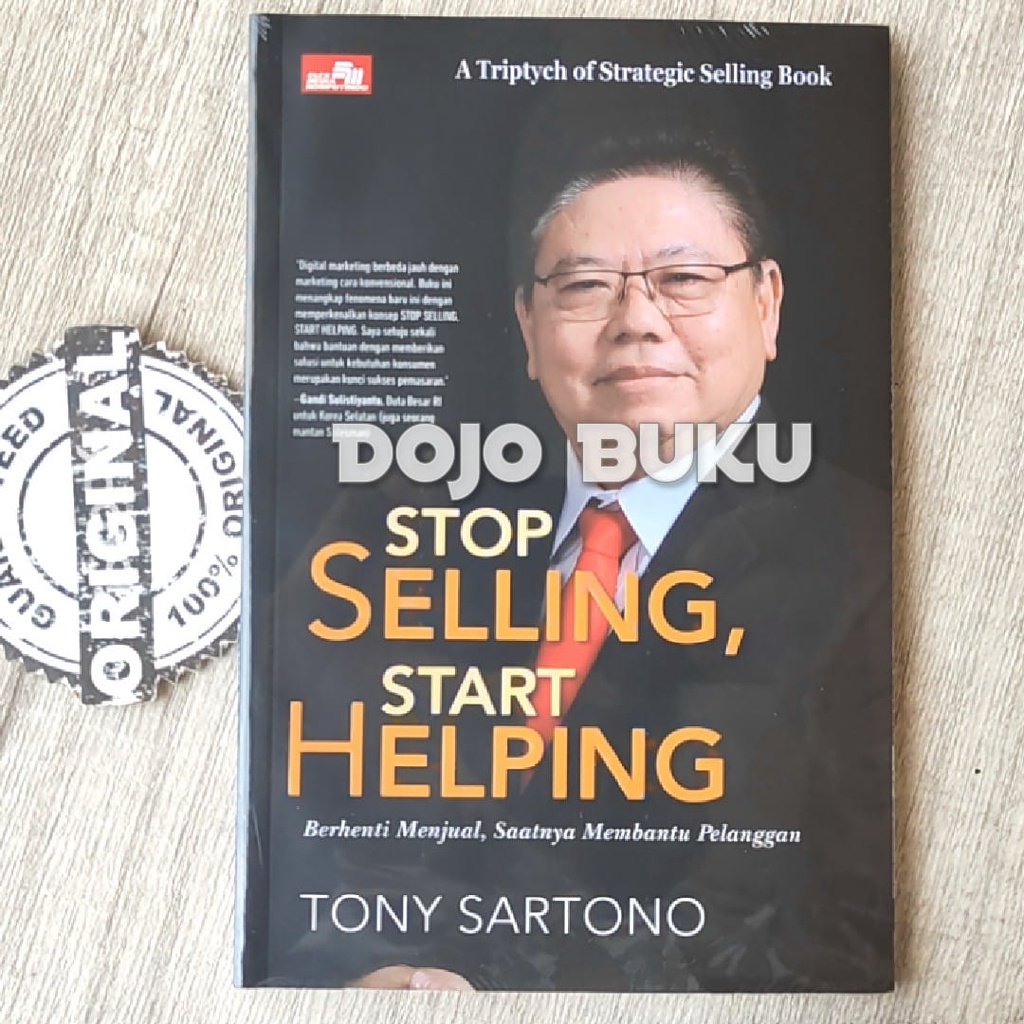 Buku Stop Selling, Start Helping by TONY SARTONO