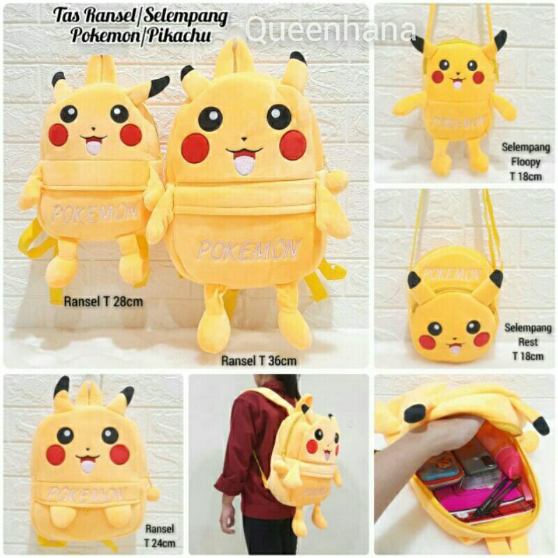 Tas Ransel Pokemon Tas Selempang Pikachu Tas Anak Pokemon