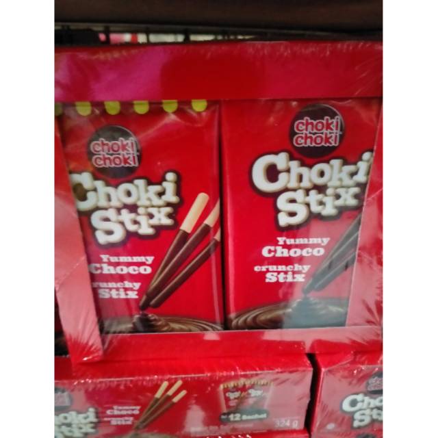 

Choki Choki 324gr Choki Stik 12 bks x 38 gr Choki Stix Yummy Choco