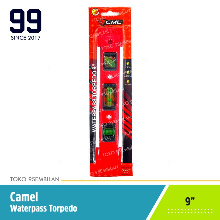

Premium Camel Water Pass Torpedo 9 inch Waterpass Waterpas Limited