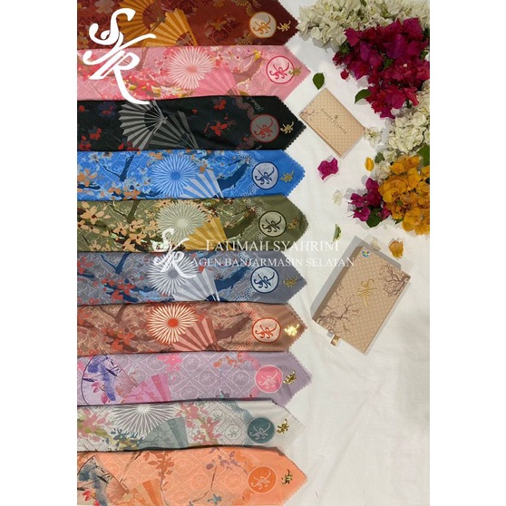 Japanesse Sakura Scarf SYR by Fatimah Syahrini ( new )