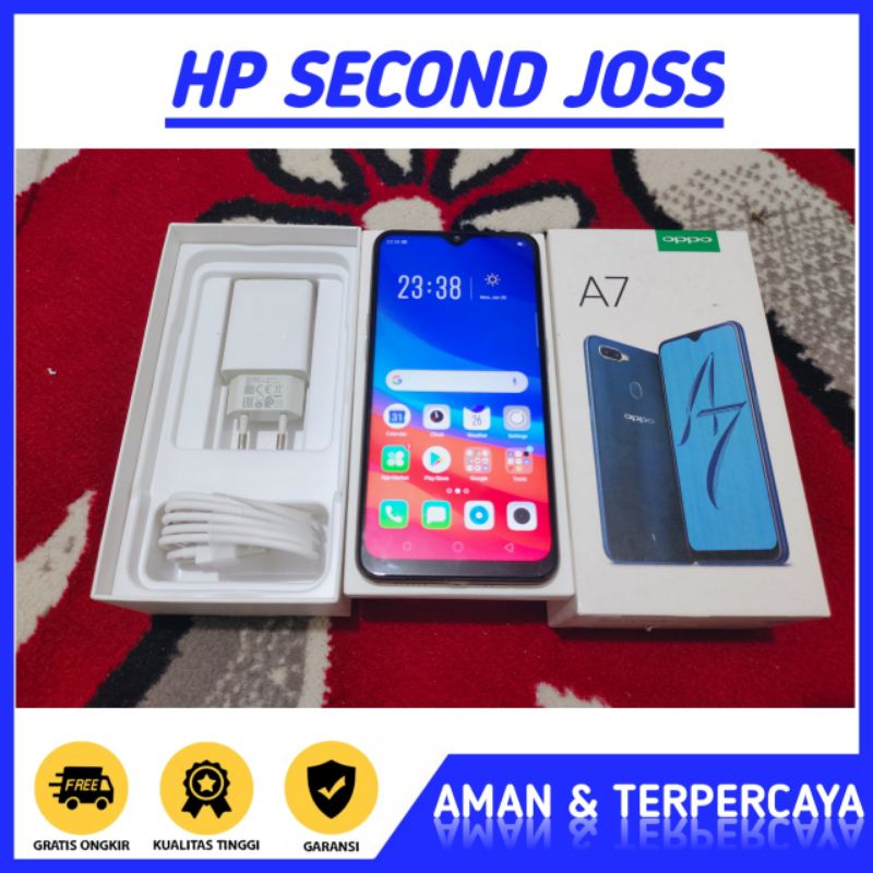 Oppo A7 Ram 3/64 GB Second Bergaransi